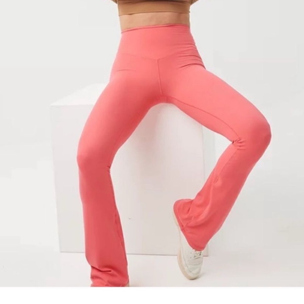 Offline by Aerie Coral Flare Leggings